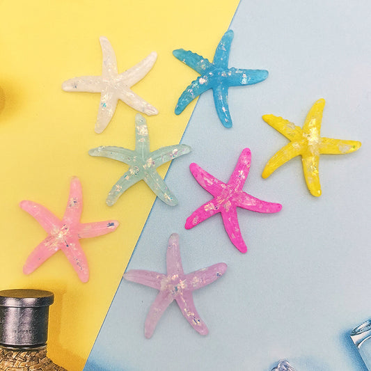 Handgefertigte DIY-Handyhülle aus Cremekleber, Accessoires aus Meeresharz, Seestern