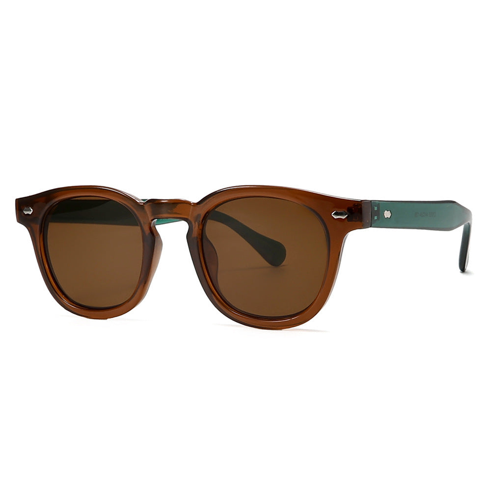 New Simple Sunglasses Round Rim Sunglasses