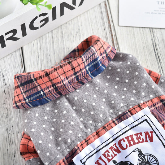 Pet Dog Clothes Spring And Summer Shirt Small Dog Print