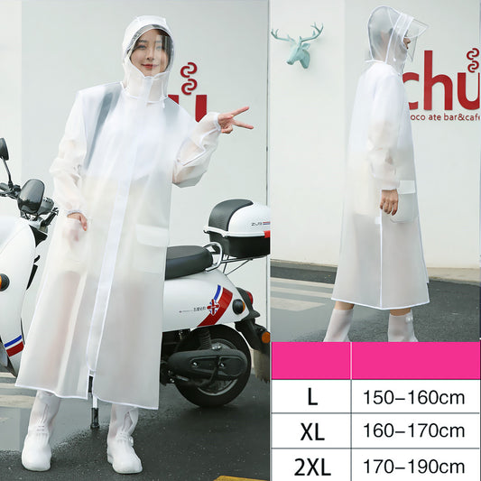 Transparent Electric Car Battery Car Bicycle Adult Poncho