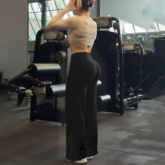 Women's New Soft, Smooth, Bare-Skin Feel Yoga & Fitness Loose Wide-Leg Pants