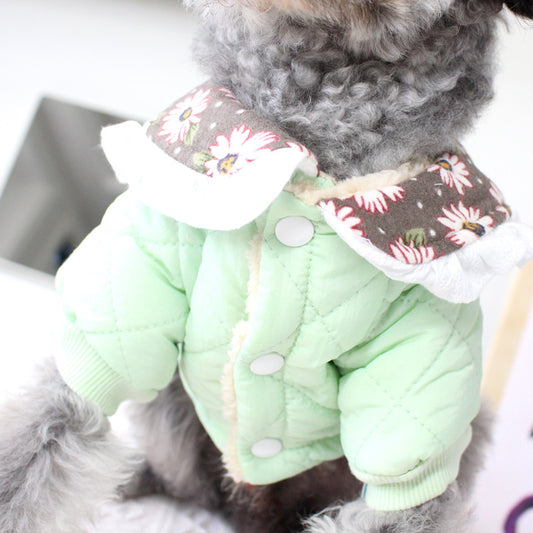 Pet Winter Clothes Puppy Dog Clothes Small Dog Teddy Collar