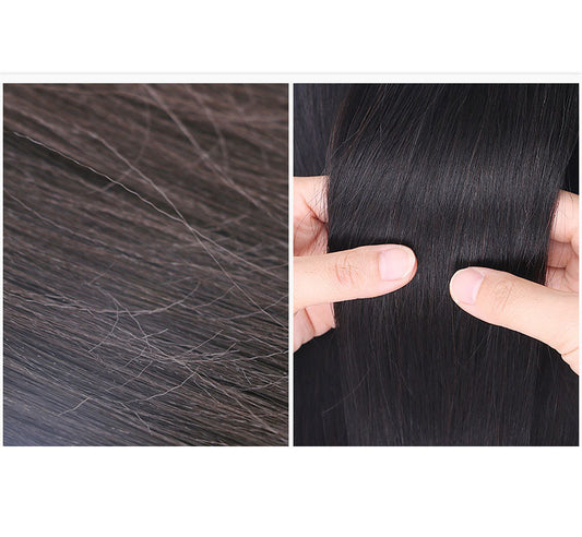 Wig Sets Real Hair Natural Fluffy Replacement Male