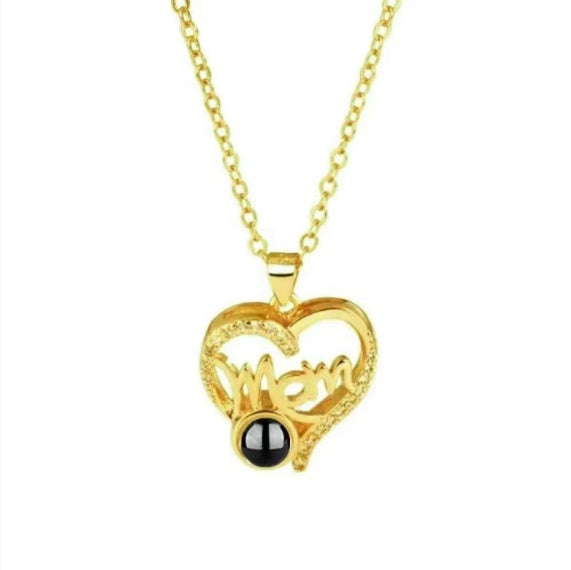 Letter Projection Mother's Day Love Gift Necklace