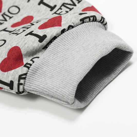 Kapuzenpullover mit Herbst-Retro-Muster