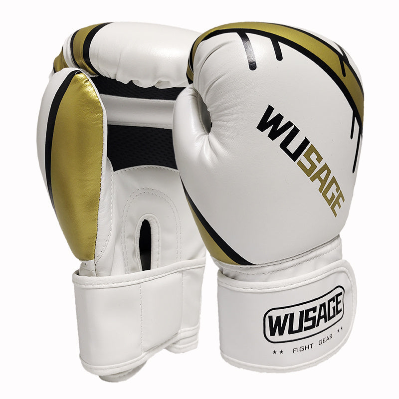 WUSAGE Professional Boxing Gloves - Premium Sparring Gloves 6oz 8oz 10oz 12oz | Padded Wrist Support for MMA, Kickboxing & Training