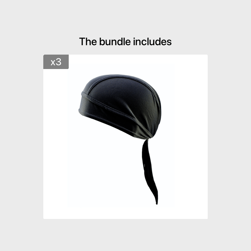 Premium Breathable Mesh Cycling Cap - Long Tail Head Wrap Beanie for Men | Sports Skull Cap