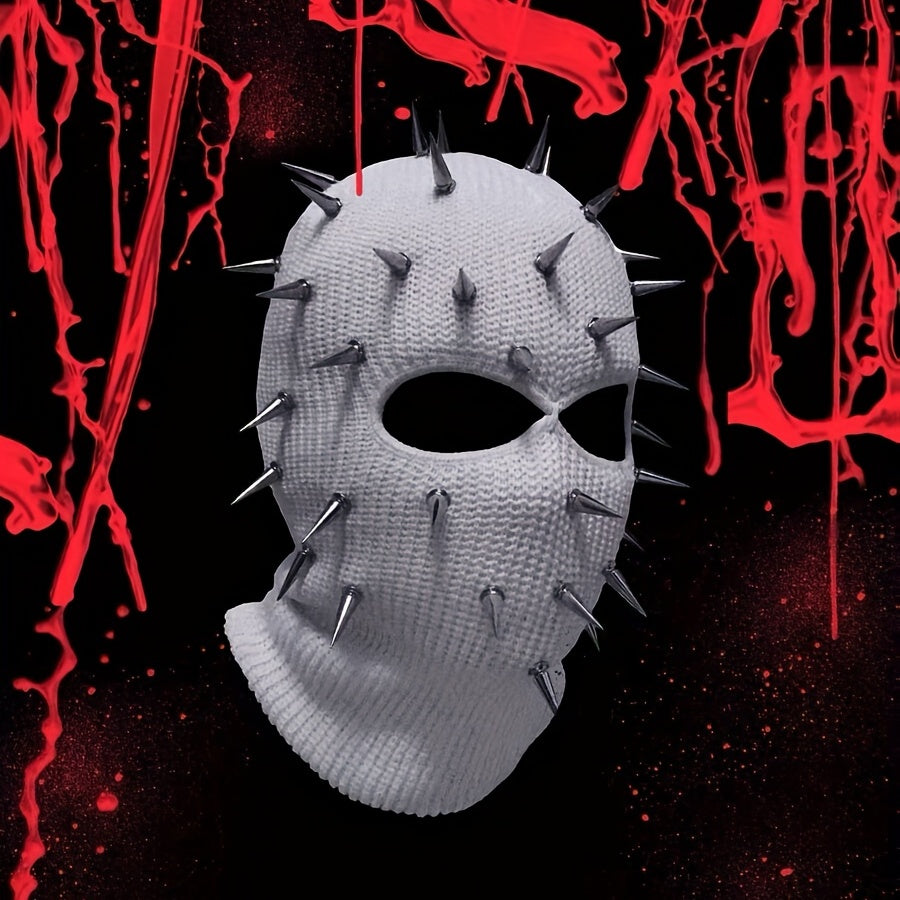 Premium Punk Balaclava Ski Mask - 3-Hole Knitted Face Cover for Winter Street Style