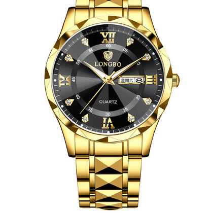 Waterproof Luminous Dual Calendar Watch