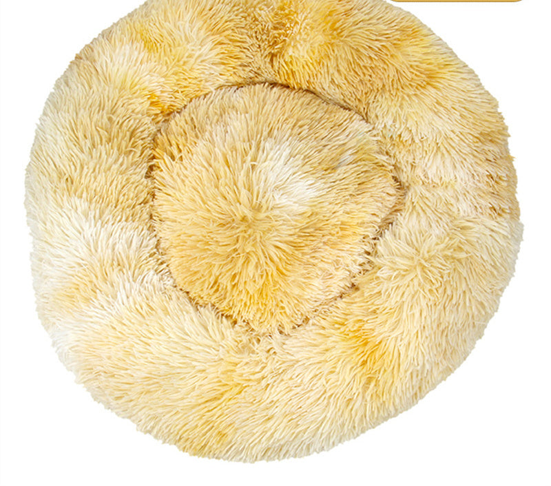 Solid Color Plush Warm Pet Kennel