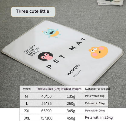 Pet Four Seasons Universal Dog Mat Oxford Cloth Fabric Heat Dissipation Breathable