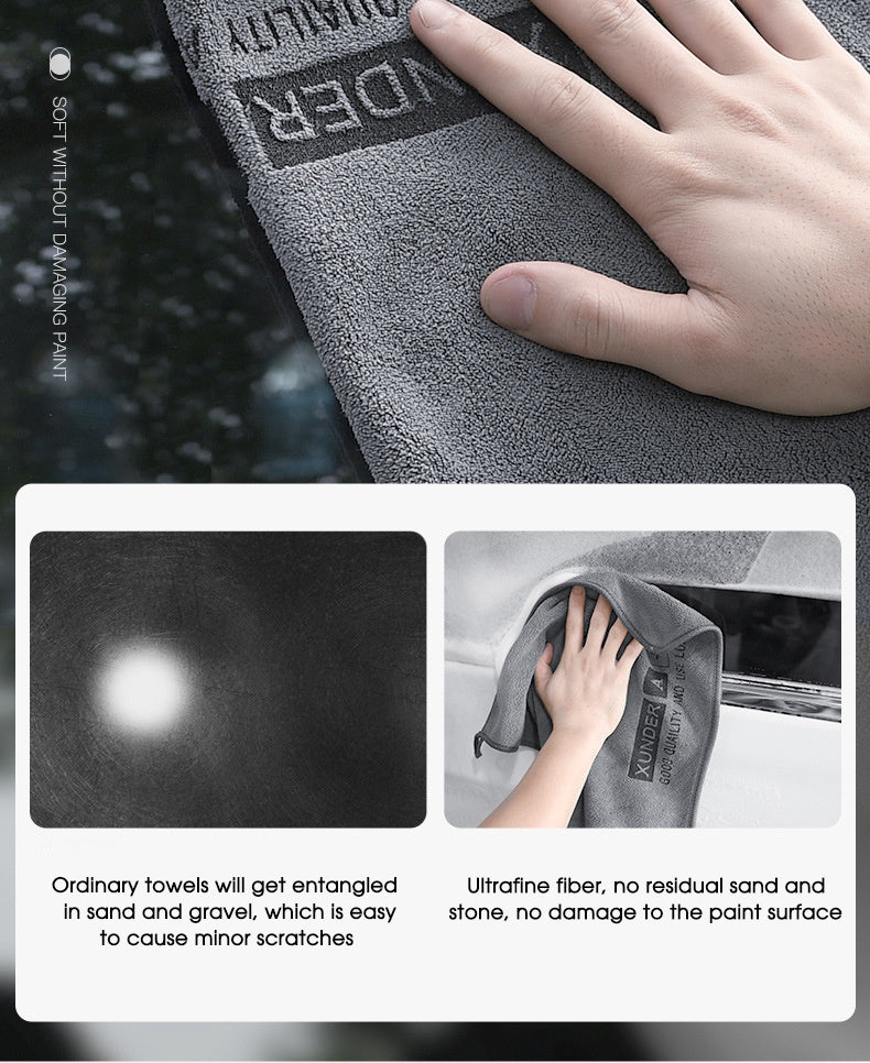 Supreme Microfiber Car Wash Towel - Double-Sided, Super Absorbent, No Shedding, Extra Thick for Professional-Grade Car Care
