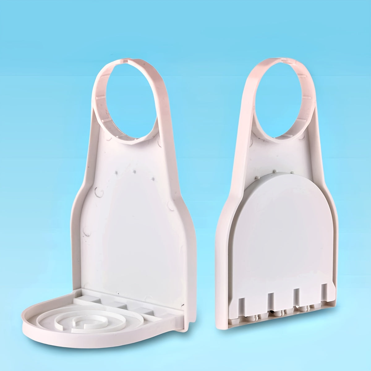 1pc/2pcs Laundry Detergent Cup Holder Detergent Drip Catcher, Portable Laundry Organizer Clip Tight On Laundry Bottle Spouts, No More Leaks Or Mess With Detergent And Fabric Softener In Laundry Room, Foldable Plastic Laundry