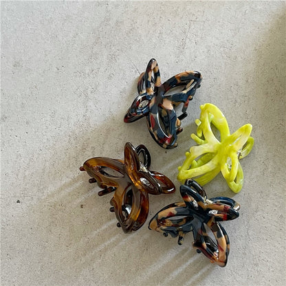 Fashion Retro Colorized Butterfly Small Hair Clip