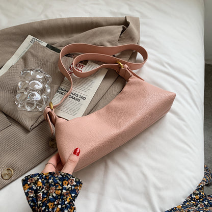 Simple Solid Color One-shoulder Messenger Women's Bag