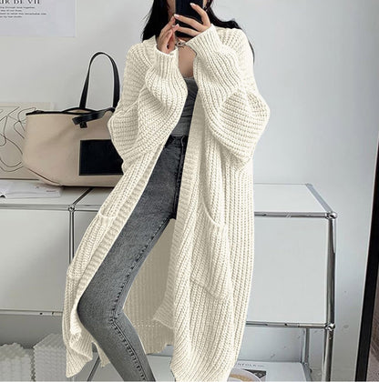 Idle Style Loose Thick Knitted Coat For Women