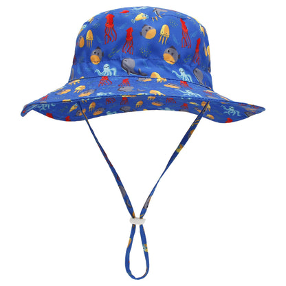 Kids Dinosaur Bucket Hat - UV Sun Protection Beach Hat for Boys & Girls Ages 3-14