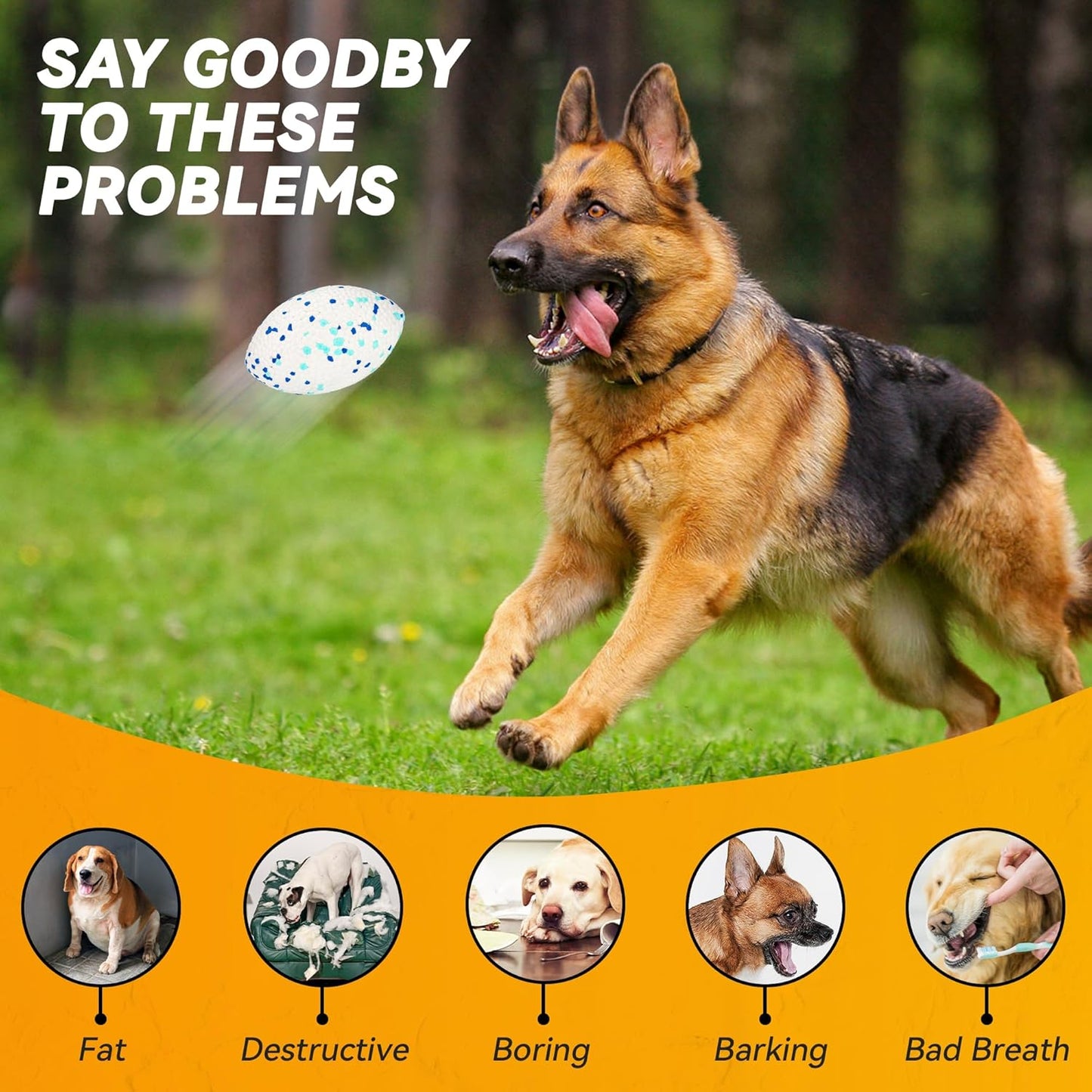 Indestructible Large Rugby Balls - Built Tough For Heavy Chewers