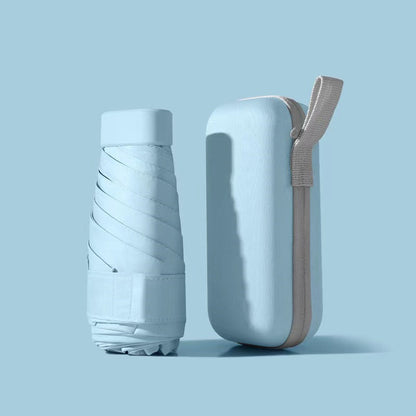 Premium Foldable Mini Pocket Umbrella - Compact Travel Umbrella with 6 Ribs | Lightweight Portable Rain Protection