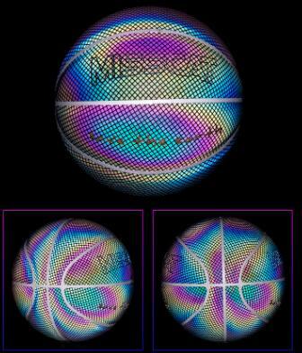 Leuchtender, fluoreszierender Basketball-Nachtspiel-Basketball