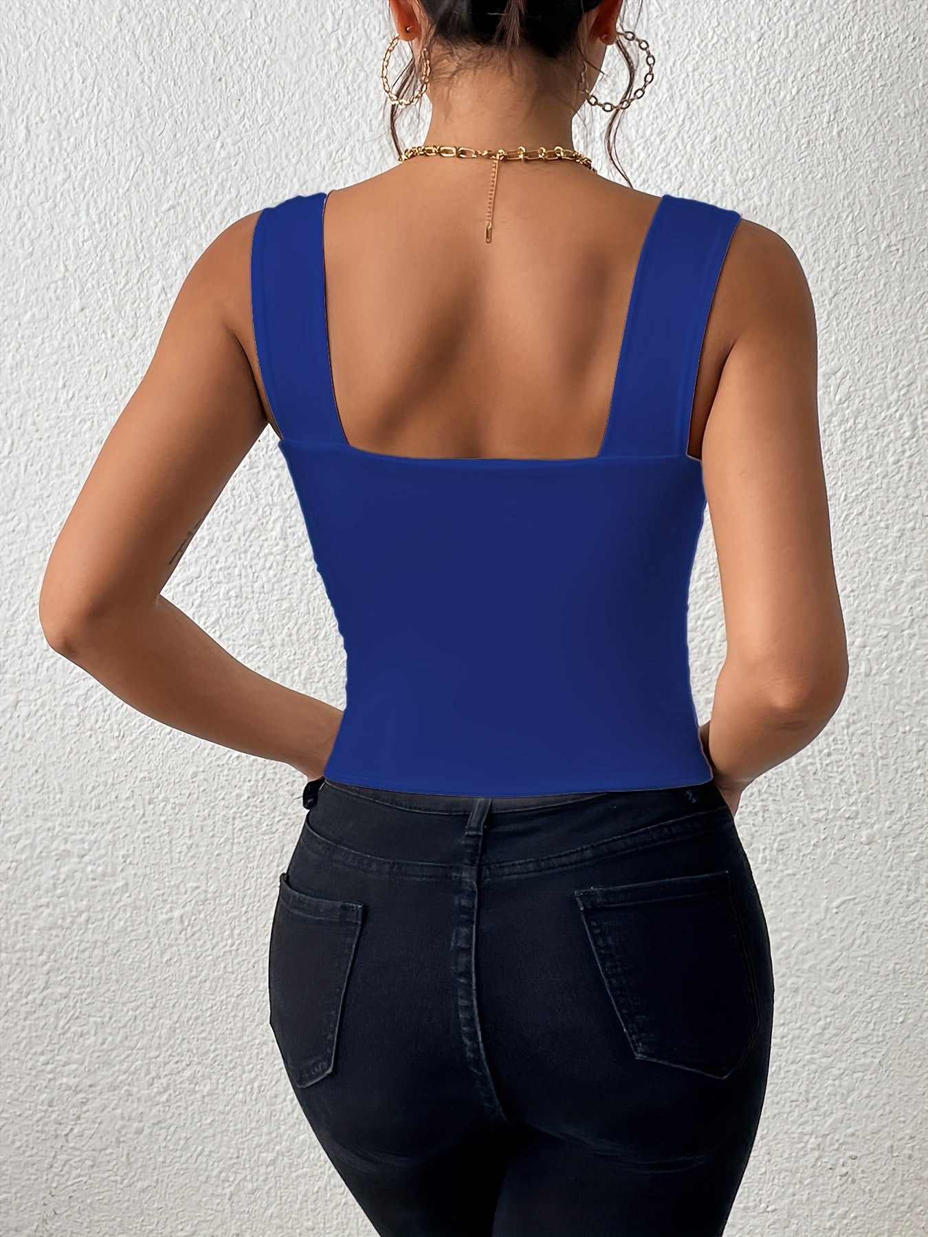 Women's Stretchy Crop Tank Top - Soft Breathable Sleeveless Cami