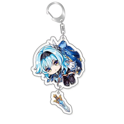 Game Anime Acrylic Keychain Cartoon Japanese Cute Bag Key Chain Keyring Ornament Bag Purse Charm Accessories