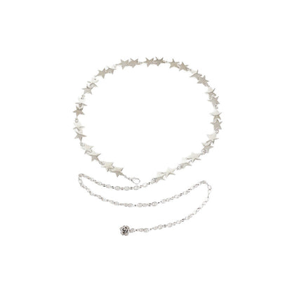 2025 New Retro Metal Star Waist Chain Women's Accessory