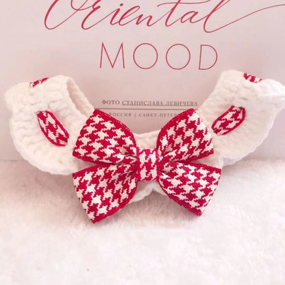 Winter Knitted Pet Collar And Neck