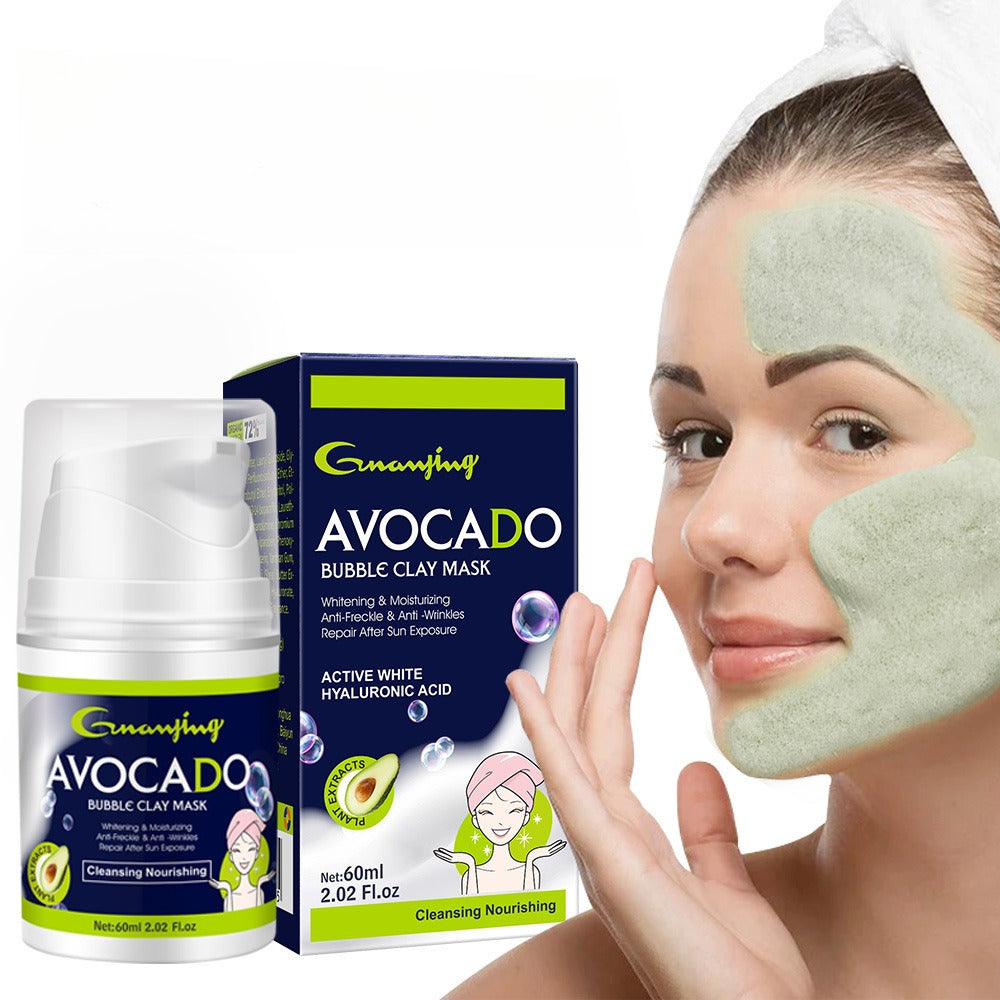 Avocado Bubble Oil Control Blackhead Removal Clean Pores Clay Mask
