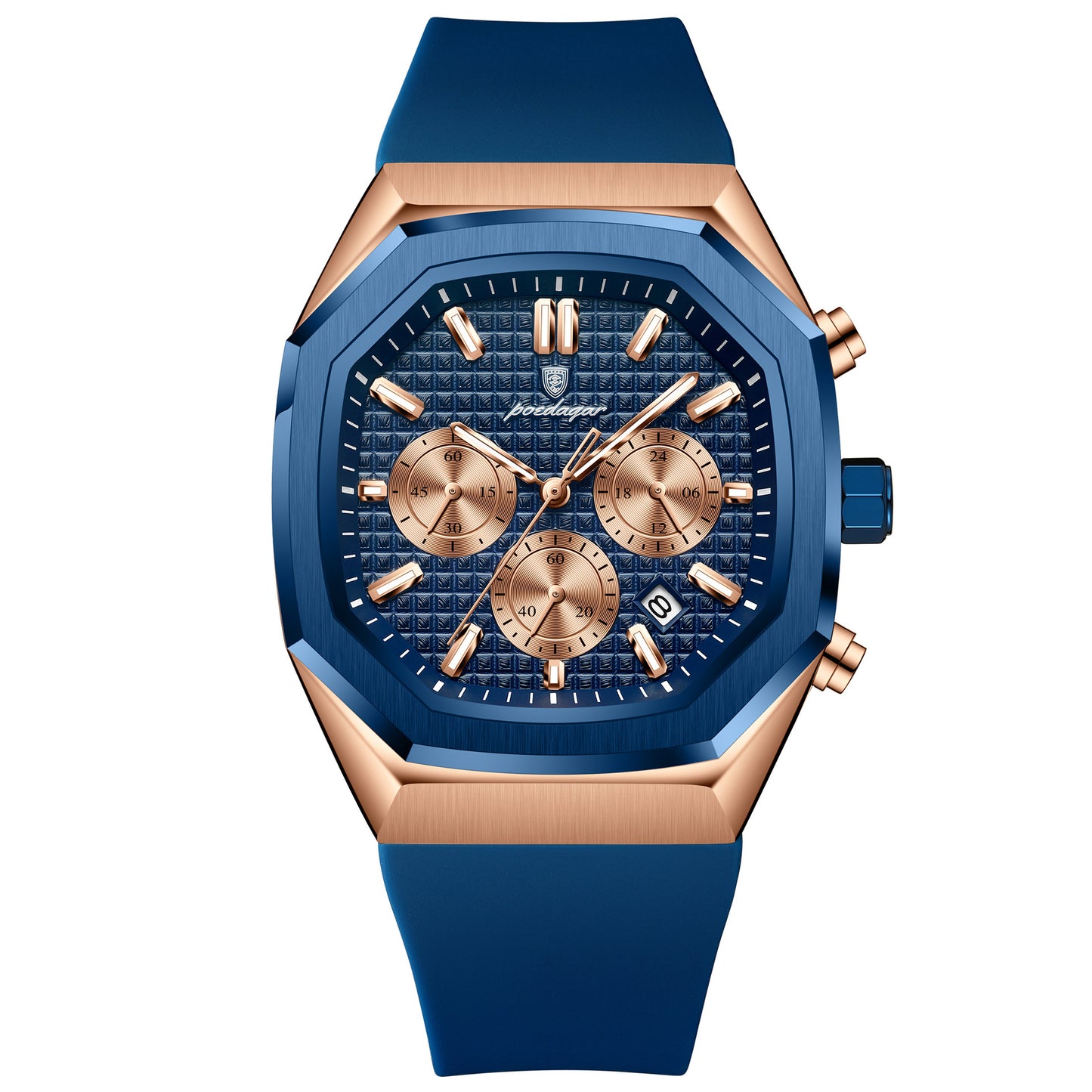 Multifunctional Six-pin Calendar Men's Watch Large Dial