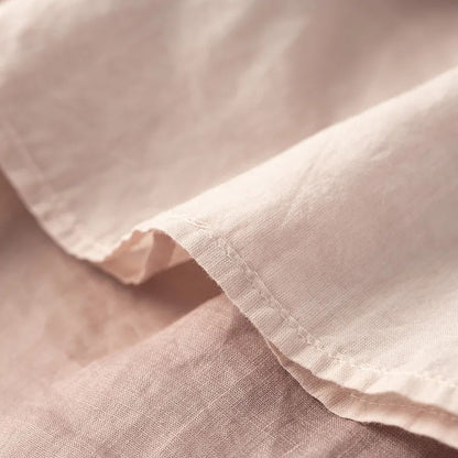 Elastic Waist Literary Retro Cotton And Linen Skirt With Crotch Cover