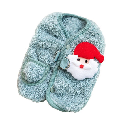 Wool Dog Coat, Winter Clothes For Puppies, Thin Cardigan Vest, Chihuahua Bichon Frise Clothing, Plush Warm Dog Coat Jacket, Luxury Dog Clothing