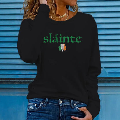 Women's Printed Long-Sleeve T-Shirts For Autumn And Winter