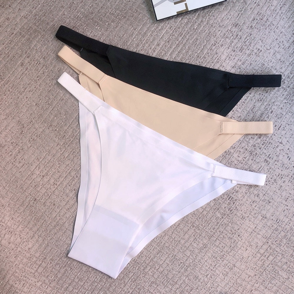 5pcs Seamless Women's Bikini Panties - Comfortable, Stretchy Nylon/Elastane Blend, Low-Rise, Solid Color in Casual to Yoga Fitness Wear, Breathable & Soft