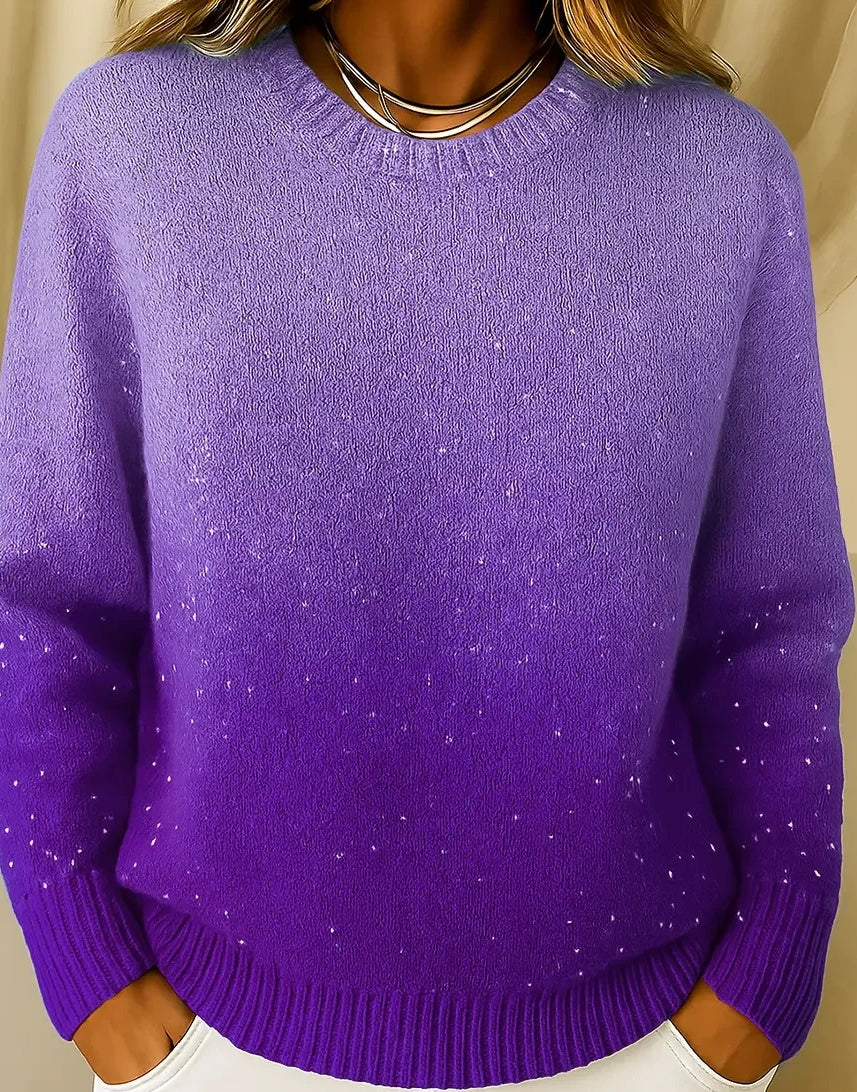 Pattern Element 3D Digital Printing Loose Casual Raglan Sweater