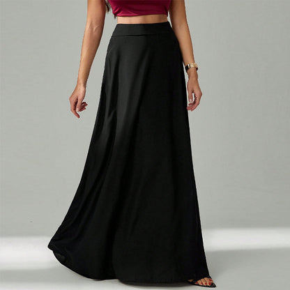 Elegant Black Commuter Skirt For Women