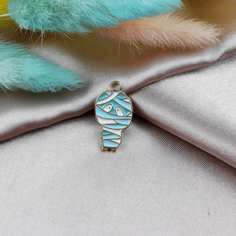 Pumpkin Head Skull Haunted House Pendant Material