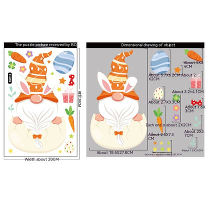 Cute Cartoon Easter Bunny Stickers