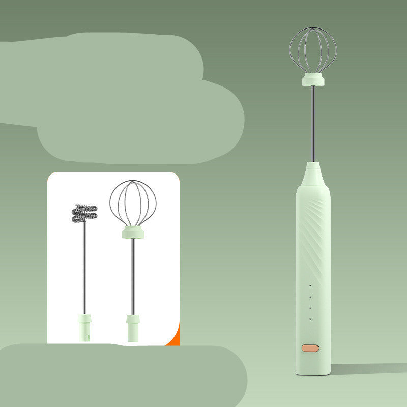 Electric Milk Frother - USB Rechargeable Handheld Foam Maker for Coffee, Latte & Cappuccino