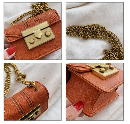 Women's Fashion All-match Ins Mini Chain Messenger Small Square Bag