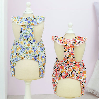 Cross Flower Skirt Pet Small And Medium-sized Dog Casual Clothing