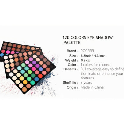 POPFEEL Mini Eyeshadow Palette - 19+ Colors Professional Glitter Eye Shadow Set for Festivals & Events