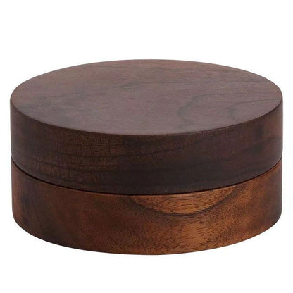 Wooden Trendy Unique Black Walnut Ashtray With Lid