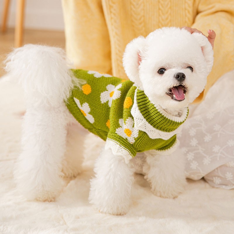 Knit Sweater Autumn Winter Puppy Clothes