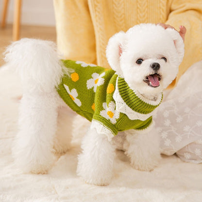Knit Sweater Autumn Winter Puppy Clothes