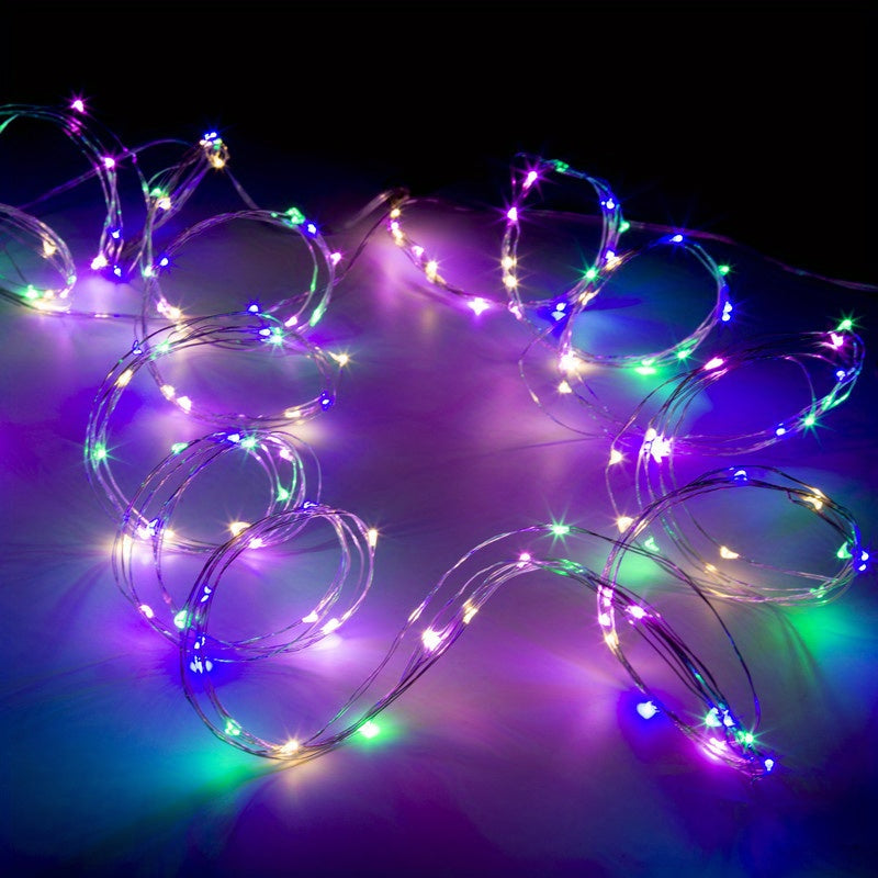 1pc String Lights Suitable for Bedroom, Party, Wedding, Christmas and Halloween Decoration Light 50/100LED