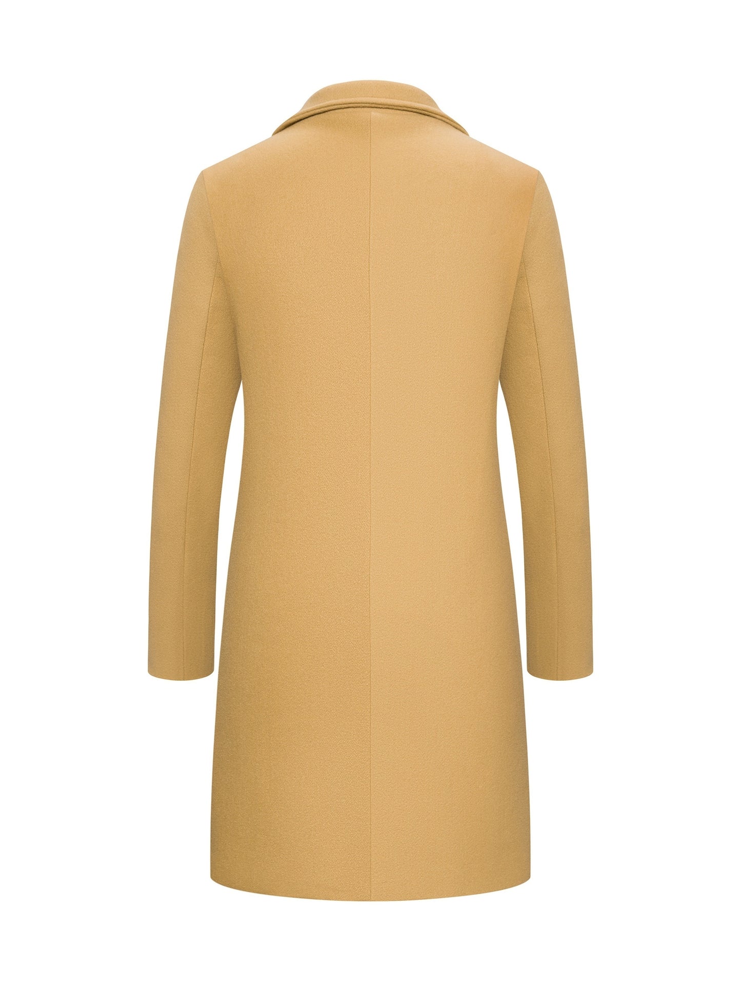 New Men's Mid-length Single Breasted Trench Coat Jacket