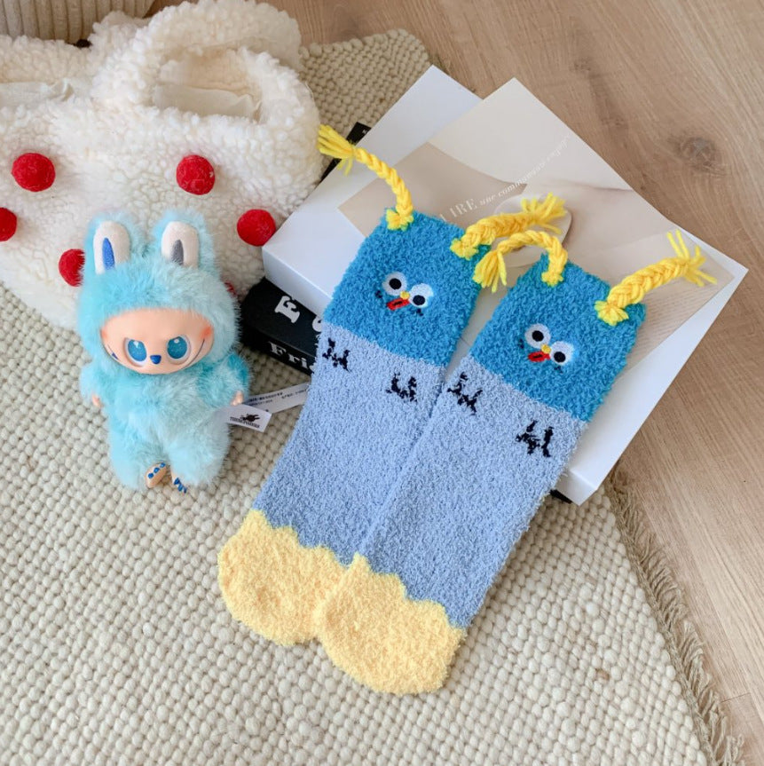 Premium Coral Fleece Socks - Women's Ultra-Soft Thermal Winter Sleep Socks