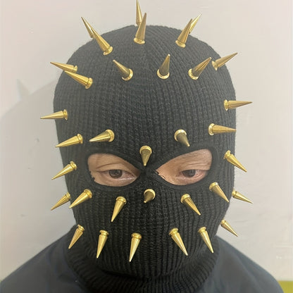 Premium Punk Balaclava Ski Mask - 3-Hole Knitted Face Cover for Winter Street Style