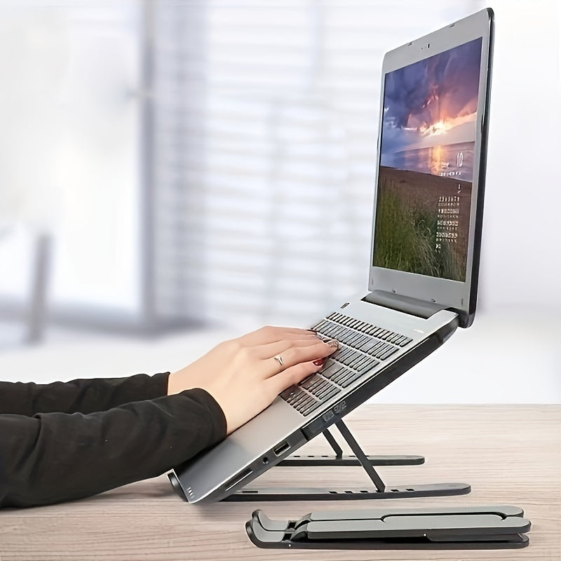 Ergonomic Laptop Stand - Foldable Adjustable Desk Riser for MacBook & PC